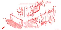 HABILLAGE CENTRAL pour Honda BIG RED 700 de 2012