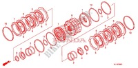 EMBRAYAGE (2 3) pour Honda BIG RED 700 de 2012