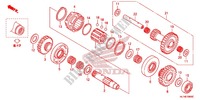 TRANSMISSION DE MARCHE ARRIERE pour Honda BIG RED 700 de 2012
