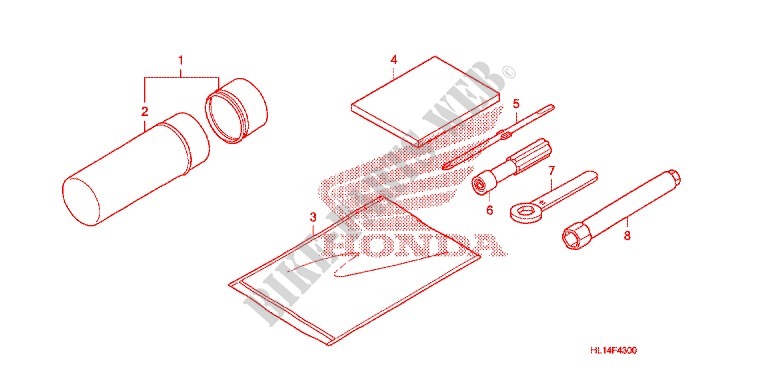 OUTIL pour Honda BIG RED 700 de 2012