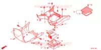 MARCHE PIEDS (MW1101WHG) pour Honda BENLY 110 POST OFFICE de 2016