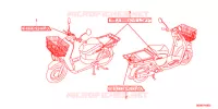 AUTOCOLLANTS pour Honda BENLY 50 PRO de 2014