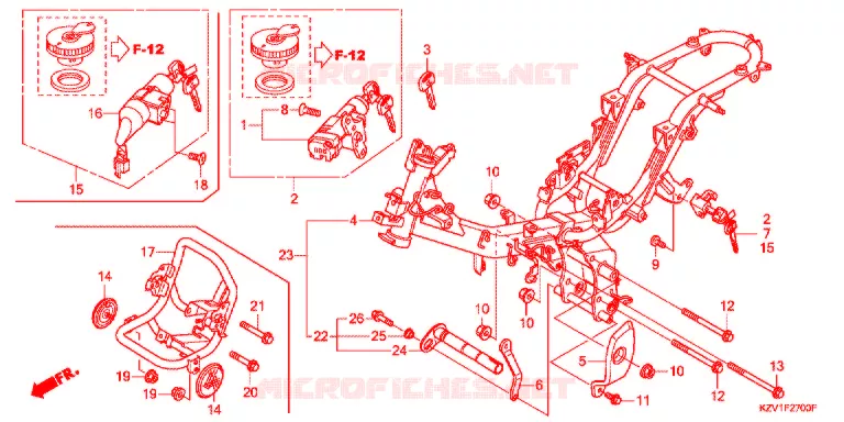 CADRE Honda MOTO 110 CUB 2013  NBC110C