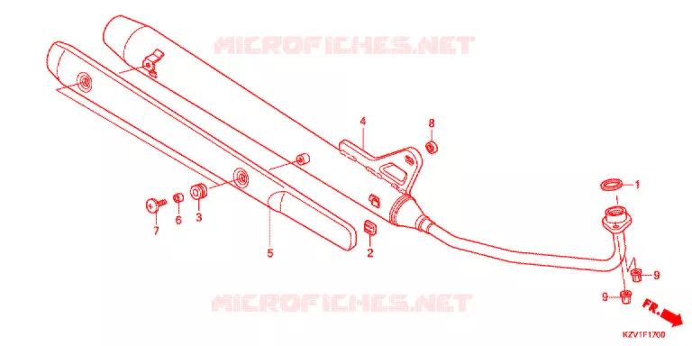 SILENCIEUX D'ECHAPPEMENT Honda MOTO 110 CUB 2015  NBC110C