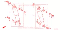 AMORTISSEUR ARRIERE pour Honda SUPER CUB 50 -XJ- de 2012