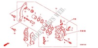 ETRIER DE FREIN AVANT (WW125S) pour Honda PCX 125 D PRESTIGE de 2011