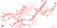 COUVERCLES LATERAUX pour Honda NC 700 ABS de 2012