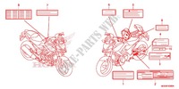 ETIQUETTE DE PRECAUTIONS pour Honda NC 700 X ABS de 2012