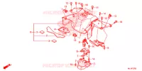 CACHE CENTRAL pour Honda NC 700 X de 2014
