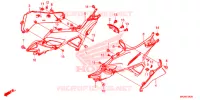 COUVERCLES LATERAUX pour Honda NC 700 X de 2016