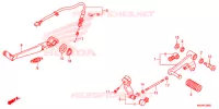 PEDALE pour Honda NC 700 X de 2016