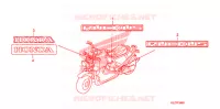 AUTOCOLLANTS pour Honda RUCKUS 50 de 2012