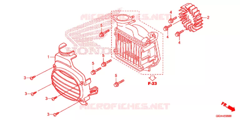 VENTILATEUR ET COUVERCLE DE RADIATEUR Honda SCOOTER 50 RUCKUS 2013  NPS50D