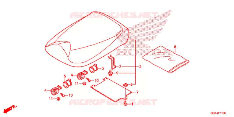SELLE Honda SCOOTER 50 RUCKUS 2014  NPS50E