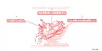 AUTOCOLLANTS pour Honda RUCKUS 50 de 2015