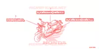 AUTOCOLLANTS pour Honda RUCKUS 50 de 2016