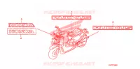 AUTOCOLLANTS pour Honda RUCKUS 50 SILVER de 2008