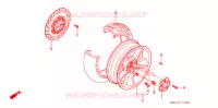 ROUE ARRIERE pour Honda RUNE 1800 VALKYRIE de 2004