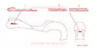 AUTOCOLLANTS pour Honda RUNE 1800 VALKYRIE de 2004
