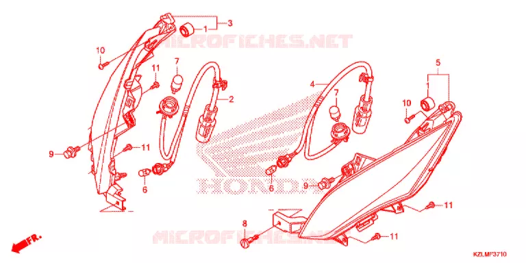 CLIGNOTANT AVANT Honda SCOOTER 110 SPACY 2015  NSC110CSE