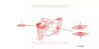 AUTOCOLLANTS pour Honda 50 DIO CESTA de 2006
