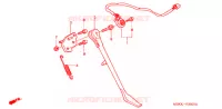 BEQUILLE LATERALE pour Honda SHADOW 400 de 2006