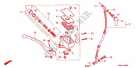 MAITRE CYLINDRE DE FREIN AVANT pour Honda STEED 400 VLX Flat bar handle with speed warning light de 1994