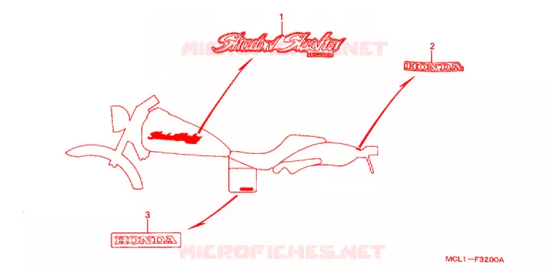 t (DCY-DC2) Honda MOTO 400 SHADOW 2000  NV400DCY