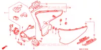 COUVERCLES LATERAUX pour Honda STEED 600 VLX Taylor bar handle with speed warning light de 1993