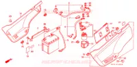 COUVERCLES LATERAUX pour Honda NX 125 de 1989