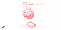 CYLINDRE pour Honda NX 125 de 1989