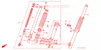 FOURCHE pour Honda NX 125 de 1989