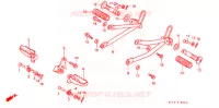 REPOSE PIED pour Honda NX 125 de 1989