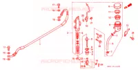 MAITRE CYLINDRE DE FREIN ARRIERE pour Honda NX 250 AX1 de 1996