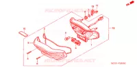 FEU ARRIERE pour Honda NX4 FALCON 400 de 2008