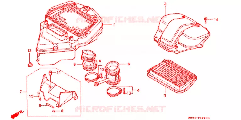 FILTRE A AIR Honda MOTO 800 PC800 1990  PC800L