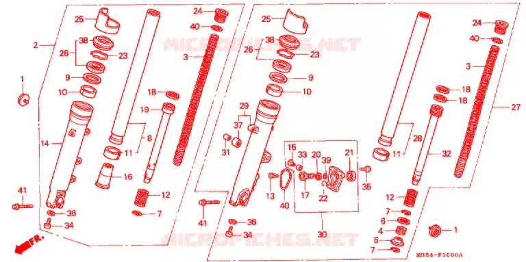 FOURCHE Honda MOTO 800 PC800 1990  PC800L
