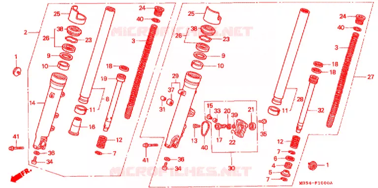 FOURCHE Honda MOTO 800 PC800 1995  PC800S