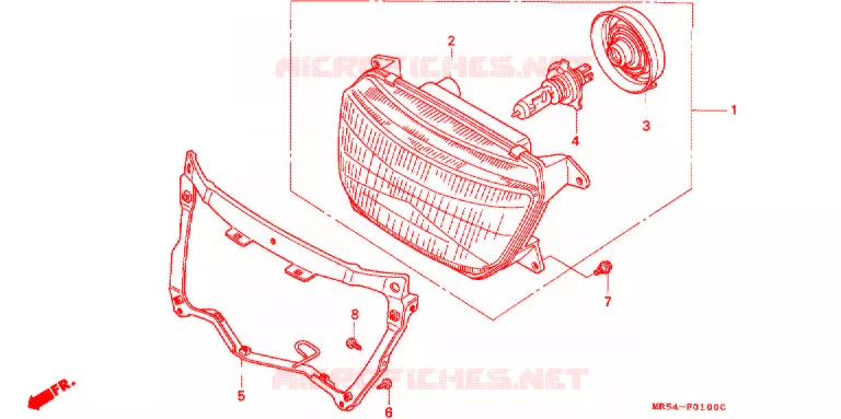 PHARE Honda MOTO 800 PC800 1995  PC800S