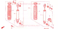 AMORTISSEUR ARRIERE pour Honda PACIFIC COAST 800 de 1995
