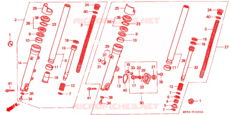 FOURCHE Honda MOTO 800 PC800 1997  PC800V