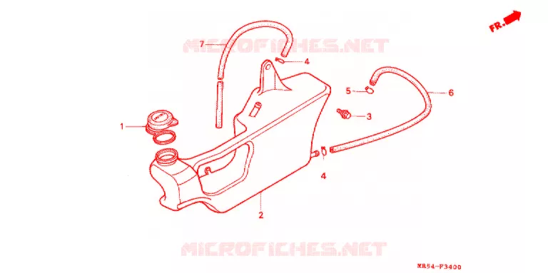 VASE D'EXPANSION Honda MOTO 800 PC800 1998  PC800W