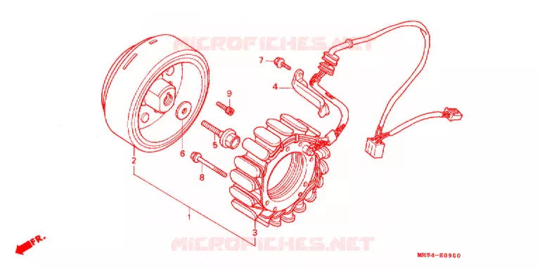 ALTERNATEUR Honda MOTO 800 PC800 1998  PC800W