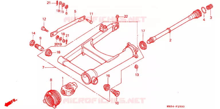 BRAS OSCILLANT Honda MOTO 800 PC800 1998  PC800W
