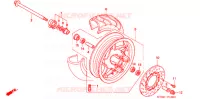 ROUE AVANT pour Honda BIG RUCKUS 250 de 2005