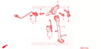 BEQUILLE pour Honda RVF 400 With speed warning light de 1996