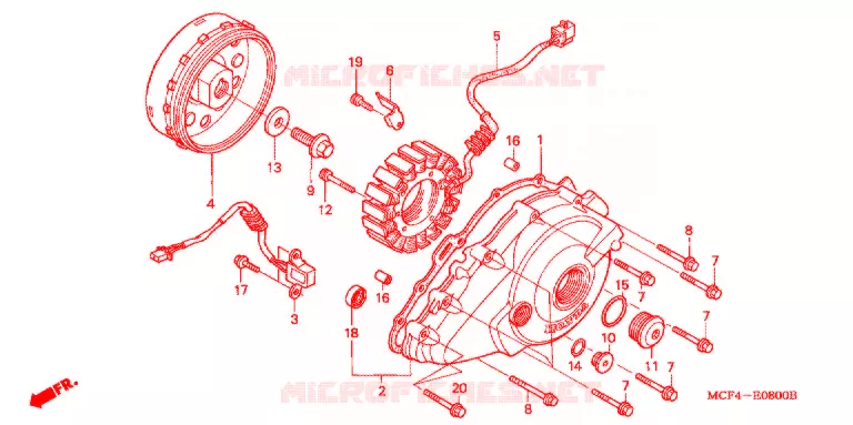 ALTERNATEUR Honda MOTO 1000 RC 2001  RVT1000R1