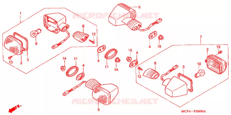 CLIGNOTANT Honda MOTO 1000 RC 2002  RVT1000R2