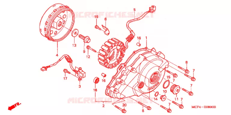 ALTERNATEUR Honda MOTO 1000 RC 2000  RVT1000RY