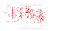 CARBURATEUR pour Honda VISION MET IN 50 de 1994